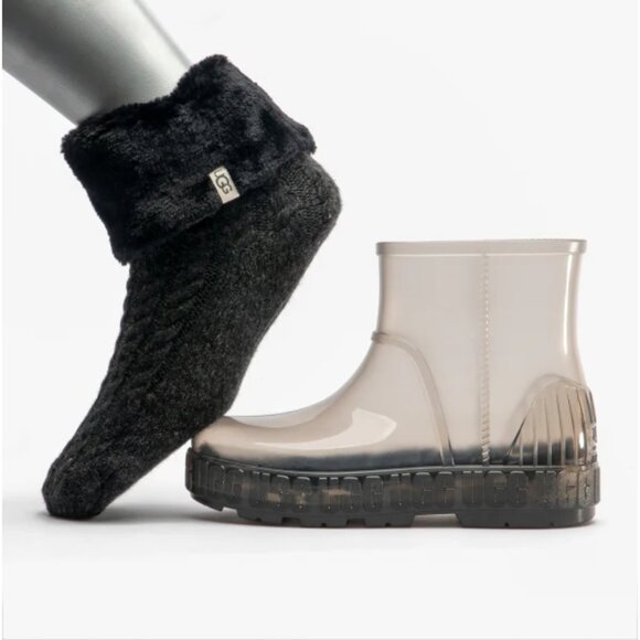 new UGG Clear Rain Boots removable  sock Branded Platform Drizlita customizable - Picture 1 of 17